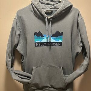 3 for 30$ Helly Hansen Blue and Gray Graphic Hoodie